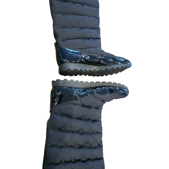 Coach Jordy Black Quilted Winter Boots - Picture 5 of 15